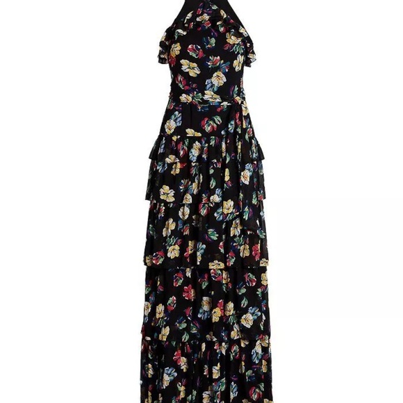 Lauren Ralph Lauren Ruffled Dress  Long Evening - Picture 5 of 9